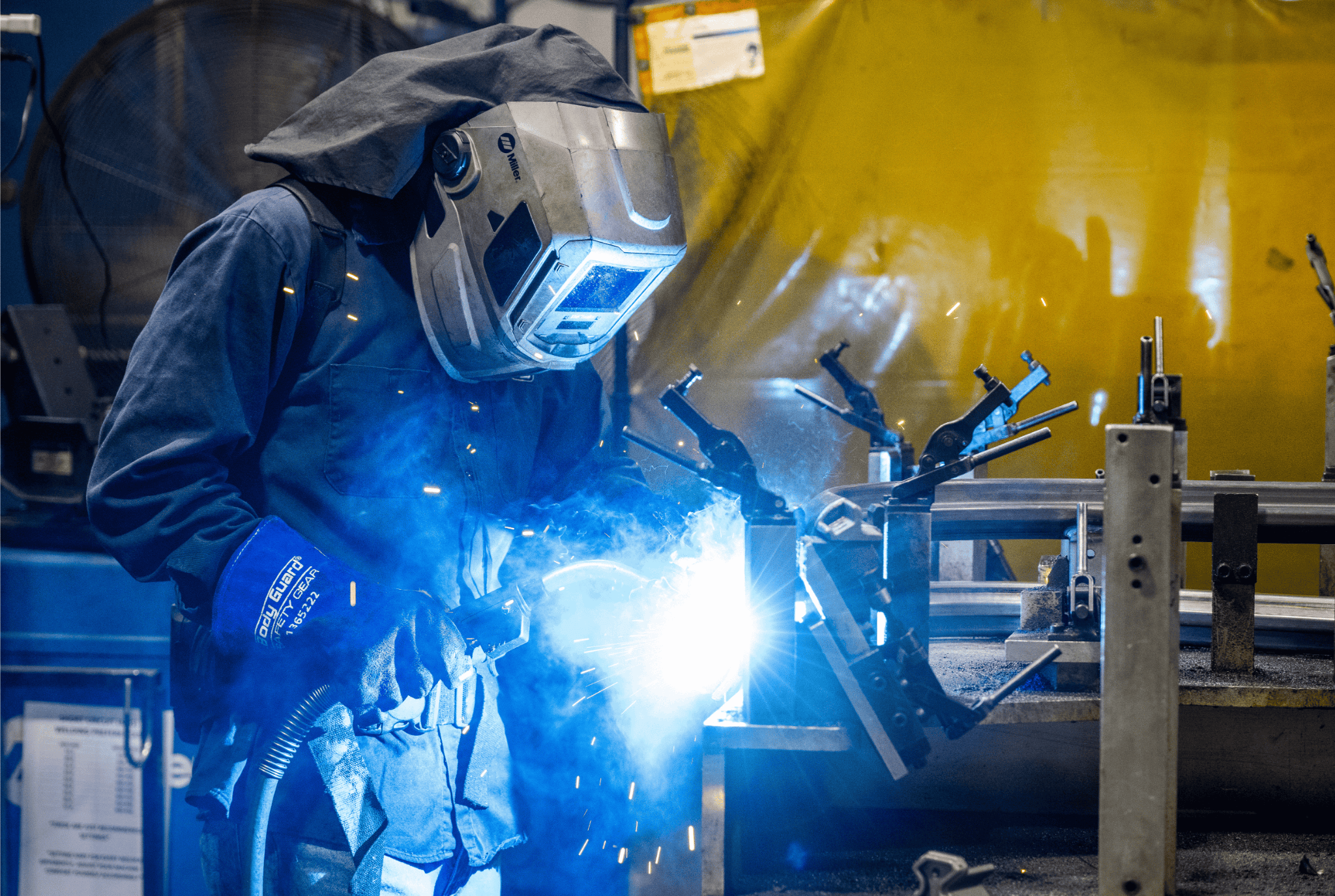 Welding in E-Z-GO Plant in Augusta, GA