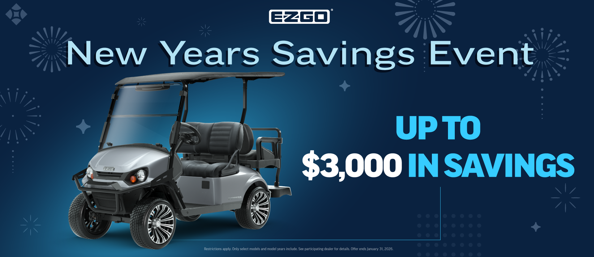 New Year's Savings Event Graphic