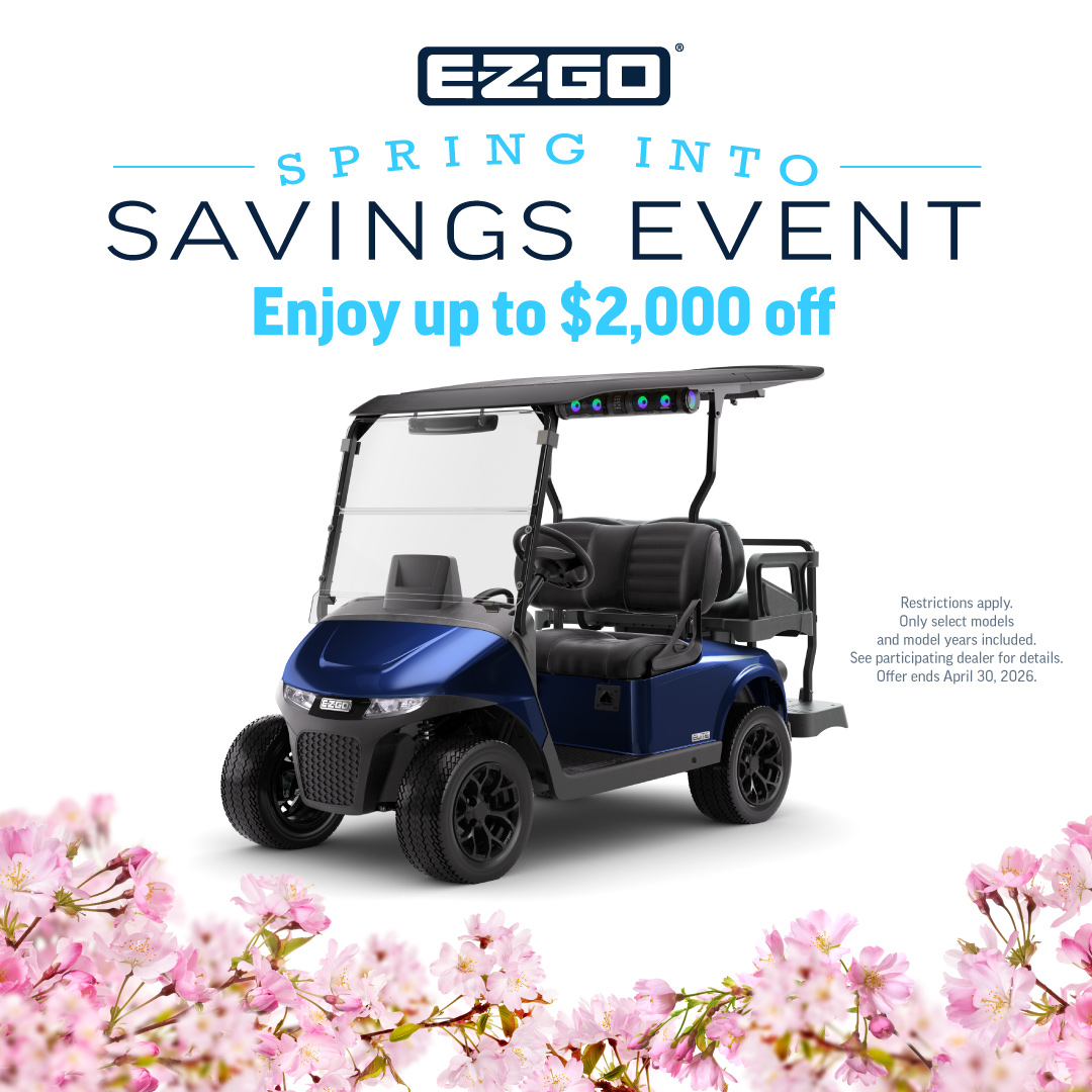 Spring Into Savings on a new golf cart near me! 