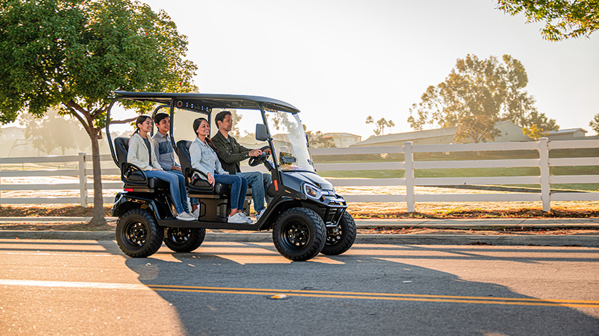 E-Z-GO four forward facing seats electric golf cart