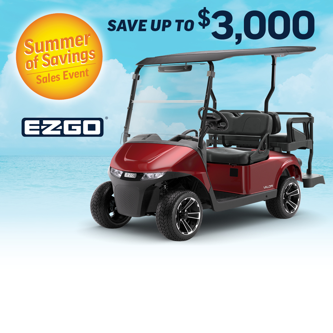 Summer of Savings promotion on E-Z-GO golf carts near me