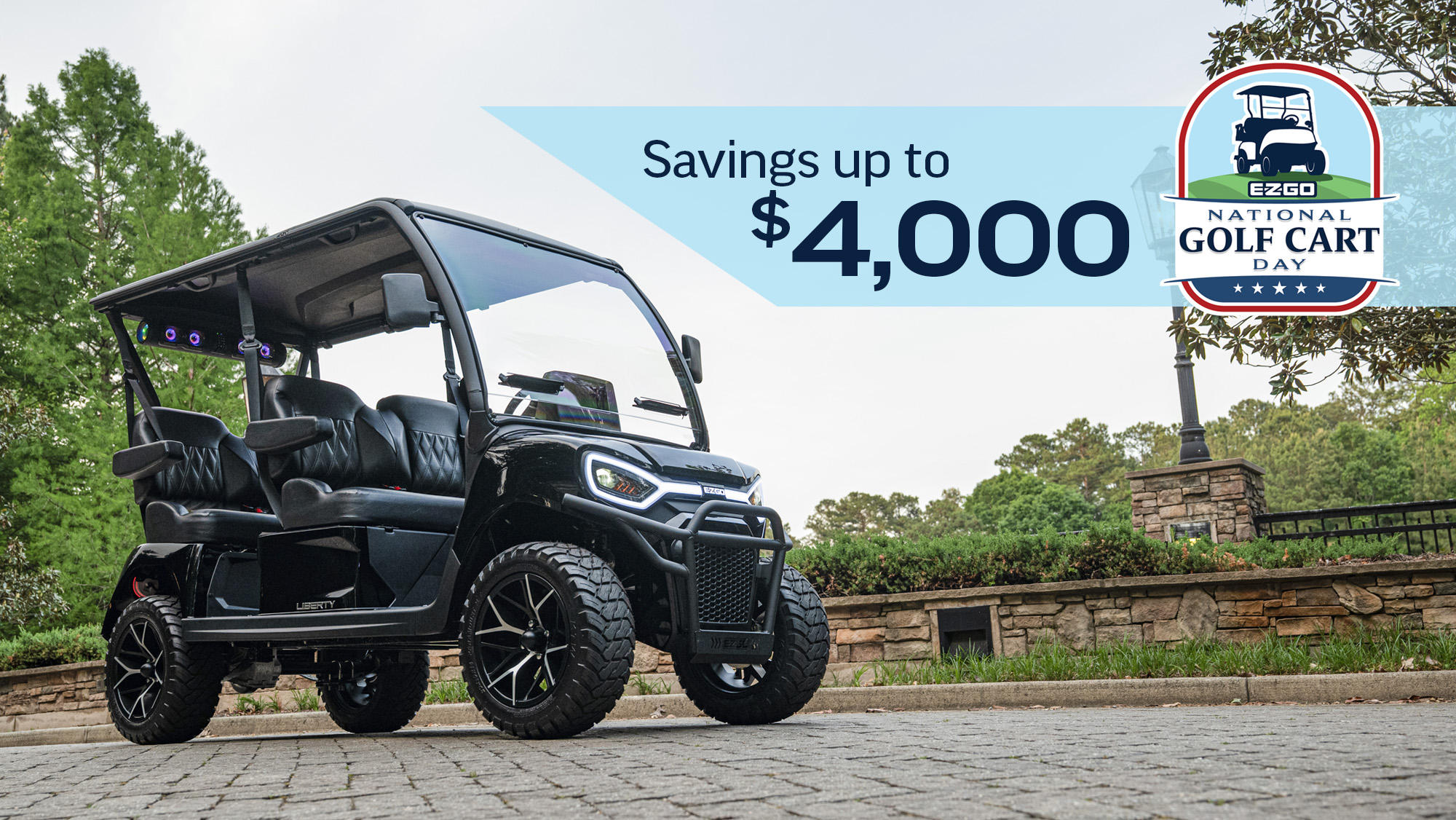 National Golf Cart Day Graphic
