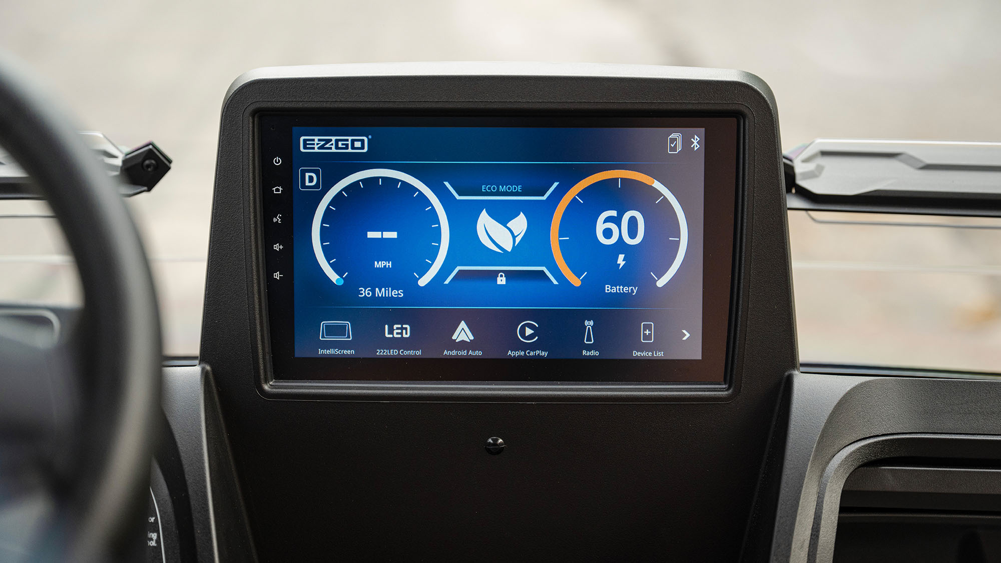 The 10" integrated screen will feature the exclusive IntelliScreen, with navigation, diagnostics, and entertainment capabilities in one convenient location.