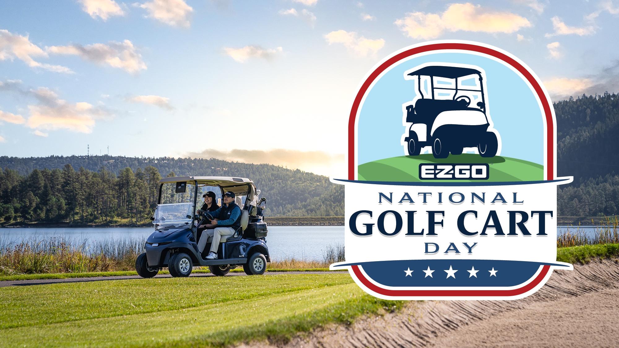 National Golf Cart Day Graphic