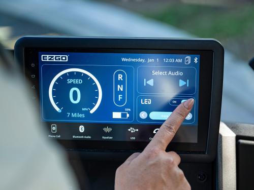 10" ECOXGEAR touchscreen close up